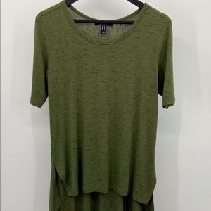Lisa Rinna Short Sleeve Hi/Lo Tunic - XS
